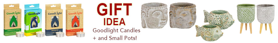 GIFT IDEA -CANDLES AND PLANT POTS