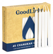 Goodlight Chanukah Candles white 45 pk