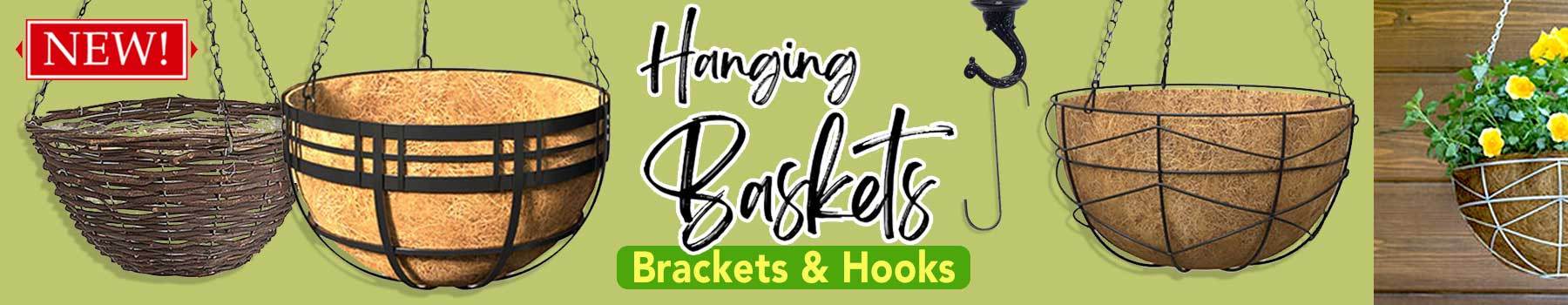 Hanging Baskets - Brackets and Hooks Wholesale