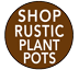 Rustic Stoneware Plant Pots - Outdoor Planters - Rustic Pots