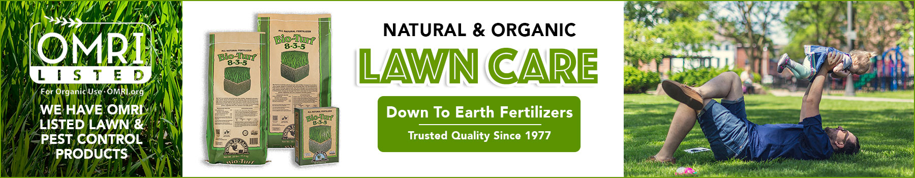 Natural Lawn Care - Organic Lawn Fertilizer
