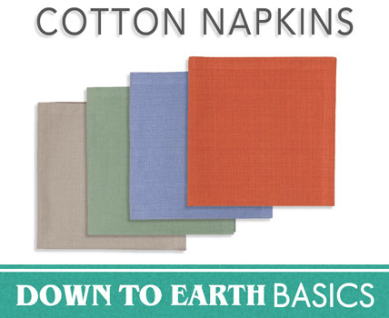 Down to Earth Basics- 100% Cotton Napkins