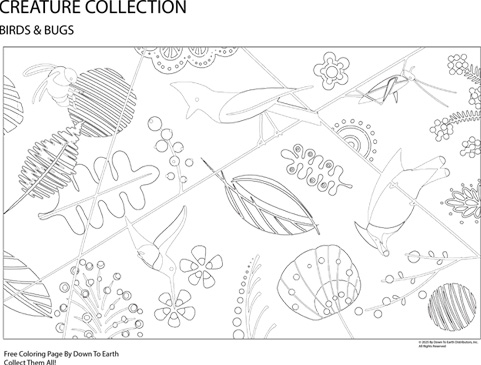 Free Coloring Page - Birds