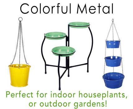 Colorful Metal Garden Decor and Plant Pots - Wholesale 2025