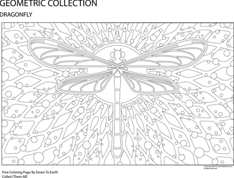 DRAGONFLY - FREE COLORING PAGE