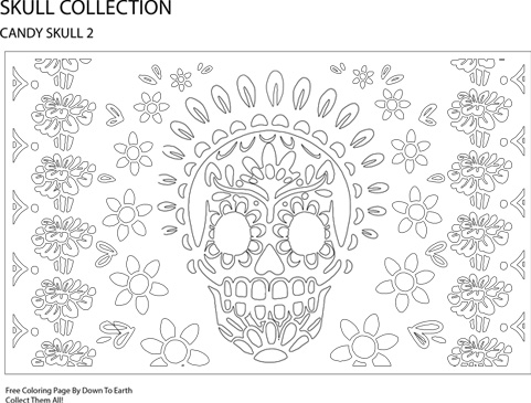 SKULL - FREE COLORING PAGE