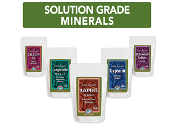 solution grade minerals for growing plants