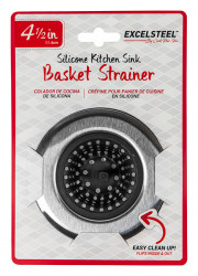 Blk Silicone Sink Strainer4.5"