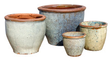 Rustic Keystone Cream S/4 - Wholesale Plant Pots