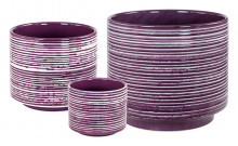 Cylinder Planter S/3 Purple/bl