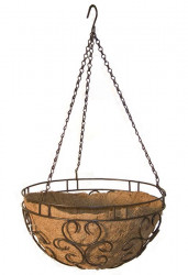 Hanging Basket Scroll 12"- Easy To Plant
