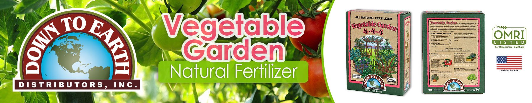 Down To Earth Vegetable Garden Fertilizer